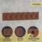 HBCY Creations Wall Mounted Storage Rack - Pine Wood Construction - 7 Hooks - Ideal for Entryway, Kitchen, Bathroom and More